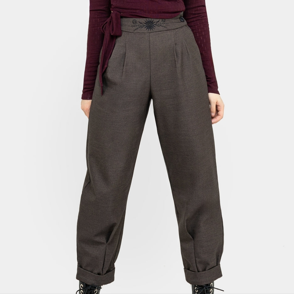 Mystic Embroidered Balloon Trousers
